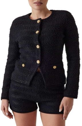 Marciano Clara Texture Cardigan in Black-Black at Nordstrom, Size Small
