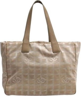 Chanel Pre-owned Tote Bags, female, Beige, Size: ONE SIZE Pre-owned Vintage Tote Bag