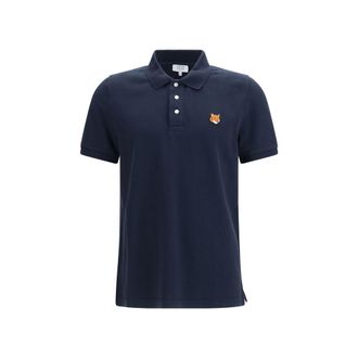 Maison Kitsun&eacute; Blauwe Katoenen Poloshirt