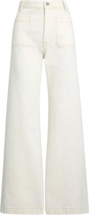 Polo Ralph Lauren Jean Boot - Dames - Loose Fit Jeans - Wit - W28 - Katoen - Jeans