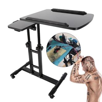 OEM Postazione Per Tatuaggi, Altezza Regolabile 57,5-90 Cm, Superficie Di Lavoro 6440 Cm, Portata Massima 12,5 Kg, Base 5638 Cm, Peso Netto 5,3 Kg