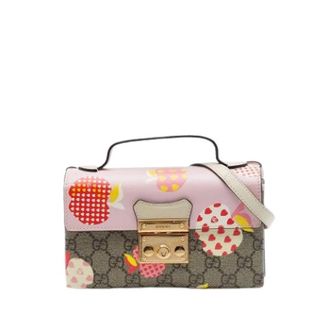 Gucci Pre-owned Padlock Satchel - Dames - Vintage Mini Tas - Veelkleurig - ONE Size - Leer - Vintage