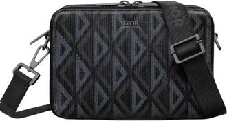 Dior Black CD Diamond Messenger Pouch