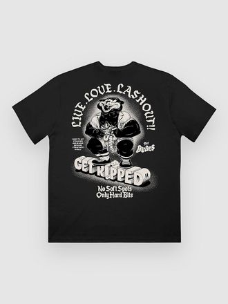 THE DUDES Ripped Seasonal T-Shirt schwarz