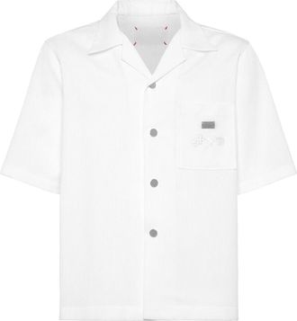 Philipp Plein Heren, Overhemden, Wit, Maat: XL Katoen