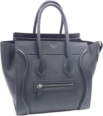 Celine Pre-owned Luggage Handbag - Dames - Vintage Shopper - Zwart - ONE Size - Leer - Vintage