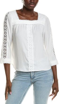 Vince Camuto Lace Yoke Blouse