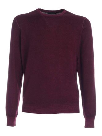 Paolo Fiorillo Crewneck pullover in plum color