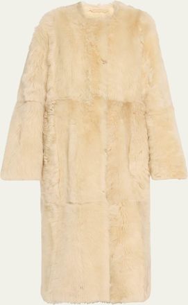Toteme Silky Shearling Coat