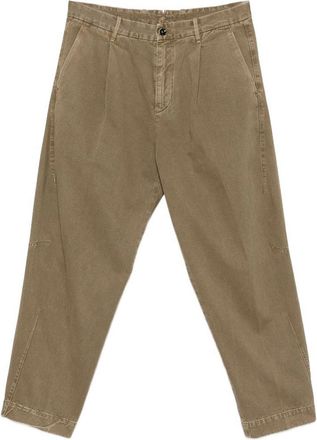Nine In The Morning Giulio Brown Cotton Trousers With Pockets