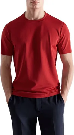 Mango Slim Fit Coolmax Solid T-Shirt in Red at Nordstrom, Size X-Large