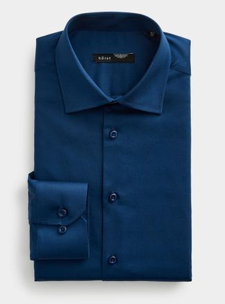 H&ouml;rst Mens Stretch solid shirt Slim fit