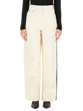 Peter Do Wide-Leg Cotton Jeans - White