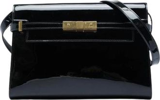 Saint Laurent Pre-owned Manhattan Schoudertas - Dames - Vintage Schoudertas - Zwart - ONE Size - Leer - Vintage