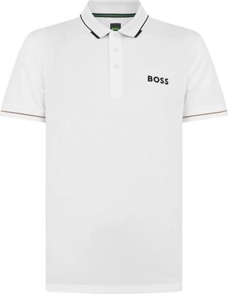 HUGO BOSS Paul Pro Polo - Heren - Polos - Wit - XS - Katoen - Tops
