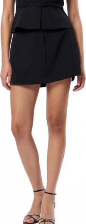 French Connection Harry Suiting Skorts In Black