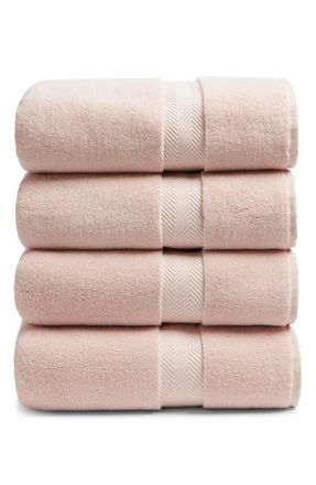 Nordstrom Organic Hydrocotton Set of 4 Bath Towels $140 Value in Pink Sepia at Nordstrom, Size 4 Piece Set