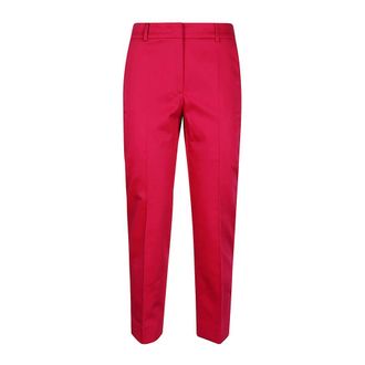 Max Mara Dames, Broeken, Rood, Maat: XS Katoen