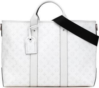 Louis Vuitton Pre-owned Printed Travel Bag - Dames - Vintage Weekendtas - Wit - ONE Size - Vintage