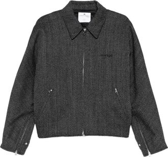 Courr&egrave;ges Bomberjack met borduurwerk - Grijs