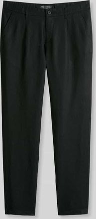 Marc O'Polo Tapered Leinenhose mit G&uuml;rtelschlaufen Modell OSBY JOGGER in Black, Gr&ouml;&szlig;e 33/32