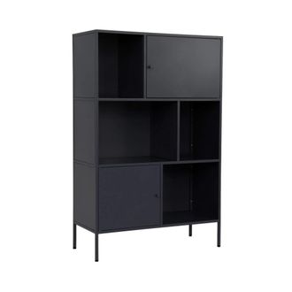 Sweeek Aparador, mueble de almacenamiento industrial de metal con 6
