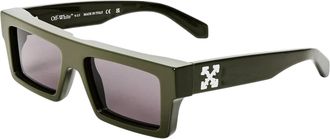 Off-white Off White Zonnebril met Ruby-logo voor dames (Militair Groen)