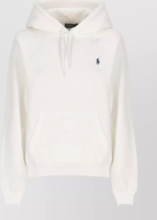 Ralph Lauren womens hooded cotton sweatshirt with kangaroo pocket
