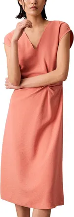 Calvin Klein Textured Soft Twist Midi Dress