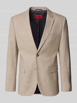 HUGO BOSS Regular Fit Anzugsakko mit Leinen-Anteil Modell ARTI in Sand, Gr&ouml;&szlig;e 102