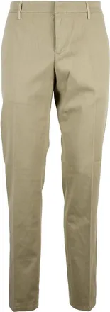 Dondup Beige Spiritissimo Slim-Fit Stretch Cotton Trousers