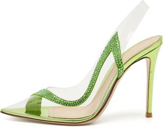 Gianvito Rossi Pumps Hortensia con decorazione - Verde