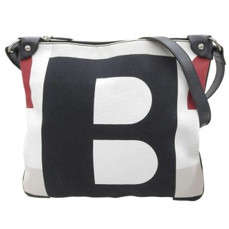 Bally Color Canvas Shoulder Bag (Pre-Owned)
