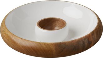 Be Home Madras Curva Chip & Dip Bowl Set in Natural at Nordstrom