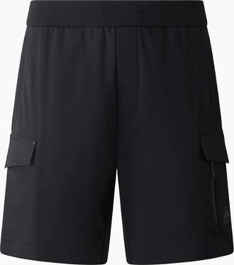 Moose Knuckles Mens Dalon Metal Logo Black Cargo Shorts - Size: 35/34/32