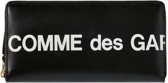 Comme Des Garçons Portafoglio con zip e logo - Nero