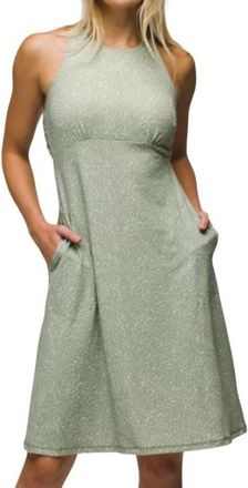 Prana Kamen Cross Back Strap Dress In Juniper Green
