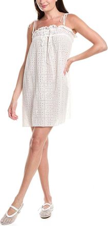 Ganni Embroidered Mini Dress