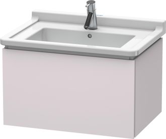 Duravit Duravit L-cube Mueble De Pared, 1 Extra&iacute;ble, 670mm, Para Starck 3, Color: Blanco Lila Seda Laca Mate - Lc616408787