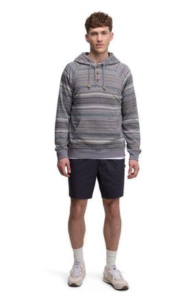 tentree Woodrow Hoodie in Meteorite Black Multi Stripe at Nordstrom, Size Xx-Large