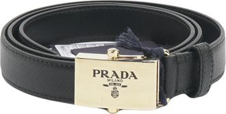 Prada Riemen - Dames - Riemen - Zwart - 90 CM - Accessoires