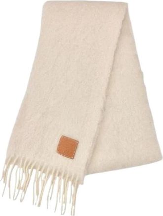 Loewe Pre-owned Stole - Dames - Vintage Accessoires - Beige - ONE Size - Wol - Vintage