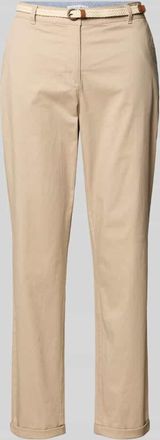 Christian Berg Casual Fit Chino mit Baumwoll-Anteil in Sand, Gr&ouml;&szlig;e 34