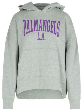 Palm Angels College Grey Cotton Sweatshirt