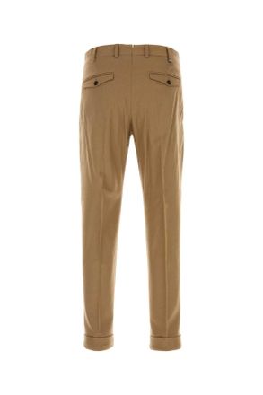 Pantaloni Torino Stretch Wool Blend Trousers - Beige