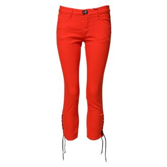 Plein Sud Mid Waist Skinny Cropped Trouser Womens Jeans (Pre-Owned)