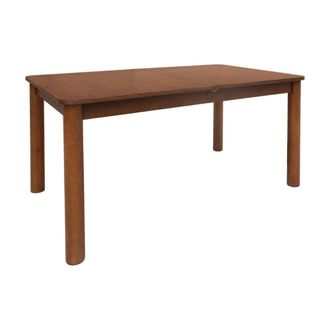 Sweeek Mesa de comedor rectangular de madera extendible, 6 a 10 plazas, nogal