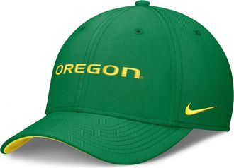 Nike Oregon Classic Swooshflex Nike Mens Dri-FIT College Hat in Green | NC0330DUON-X2E