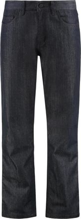 Moncler Straight Leg Jeans - Heren - Regular Fit Jeans - Blauw - XL - Katoen - Jeans