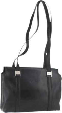Ferragamo Pre-owned Tote Bag - Dames - Vintage Schoudertas - Zwart - ONE Size - Leer - Vintage